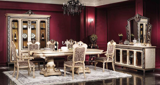 120cm 130cm 150cm Luxury Wood Dining Room Sets Antique Wooden Dining Table Set