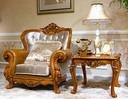 ISO14001 ODM Hotel Luxury Living Room Furniture Recliner Antique Style Sofa Set